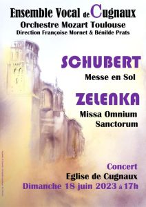 Concert – Zelenka – Schubert – Dimanche 18 juin 2023 17h00 à Cugnaux